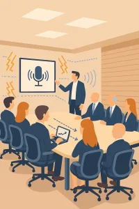نقش آکوستیک در کیفیت جلسات سازمانی